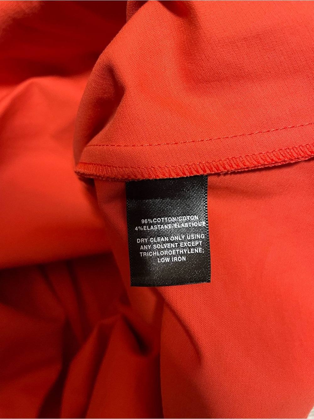 Lafayette 148 New York Short Sleeve A-Line Midi Dress in Bright Orange - Picture 3 of 3
